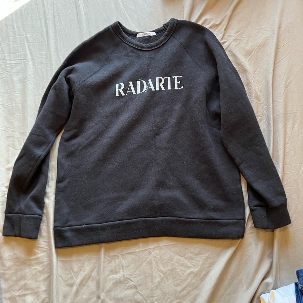 Rodarte Black Crewneck Sweatshirt